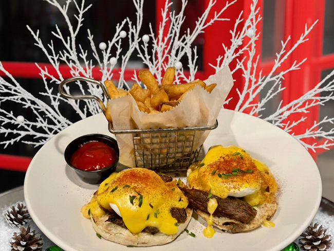 Skirt Steak Benedict 