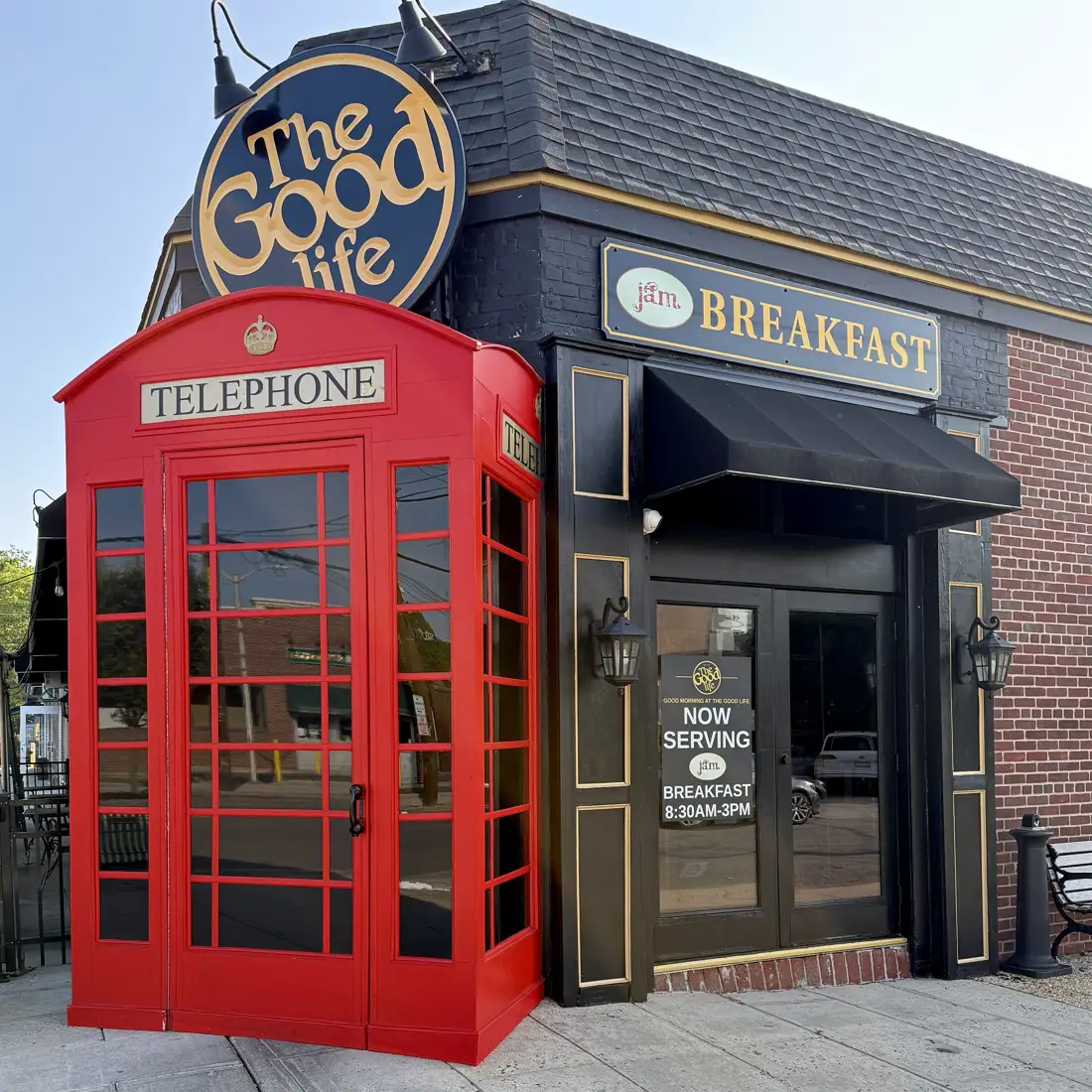 TGL Exterior Featuring Jam Breakfast
