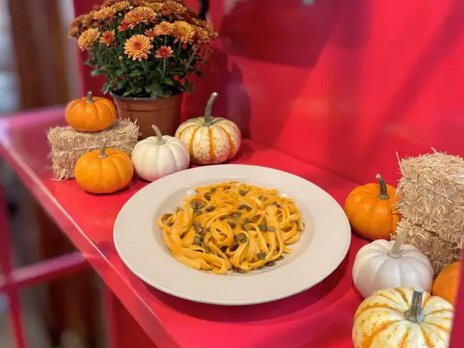 Pumpkin Fettuccine Pasta